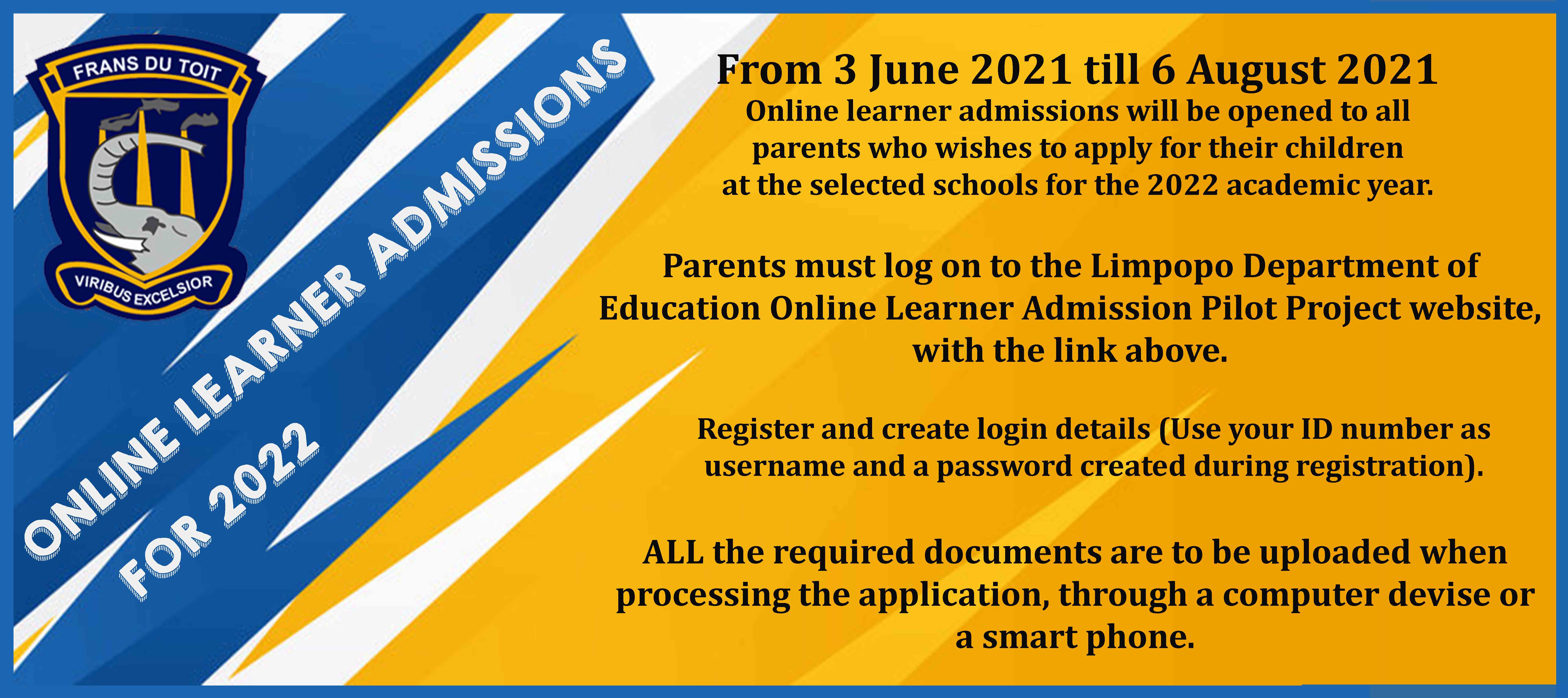 ONLINE ADMISSION ENGELS